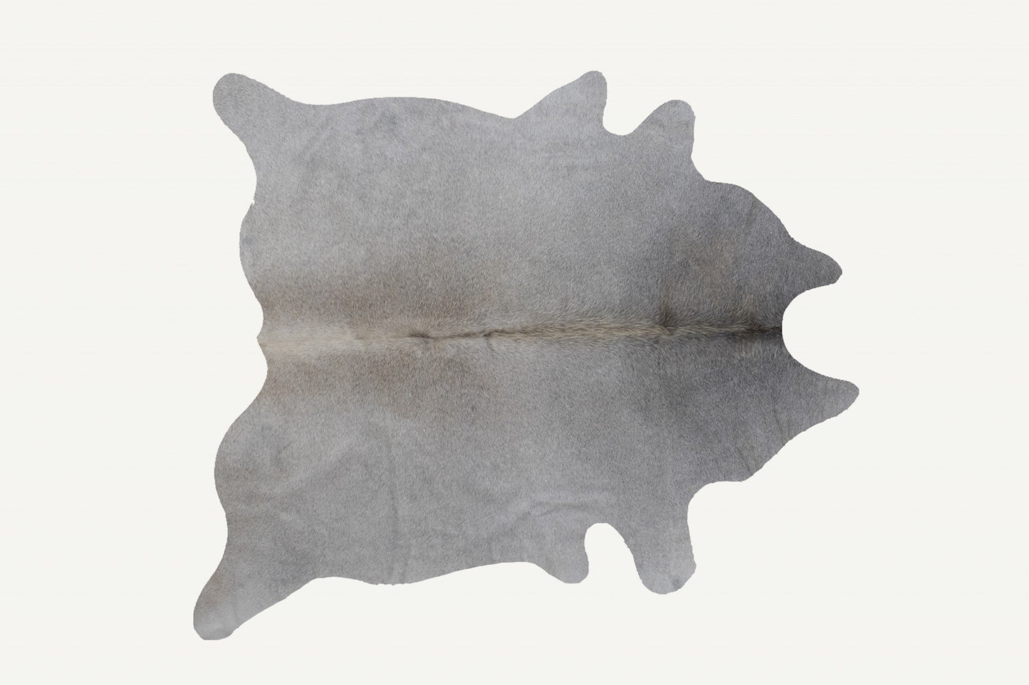 72" x 84" Natural and Light Gray Cowhide Area Rug