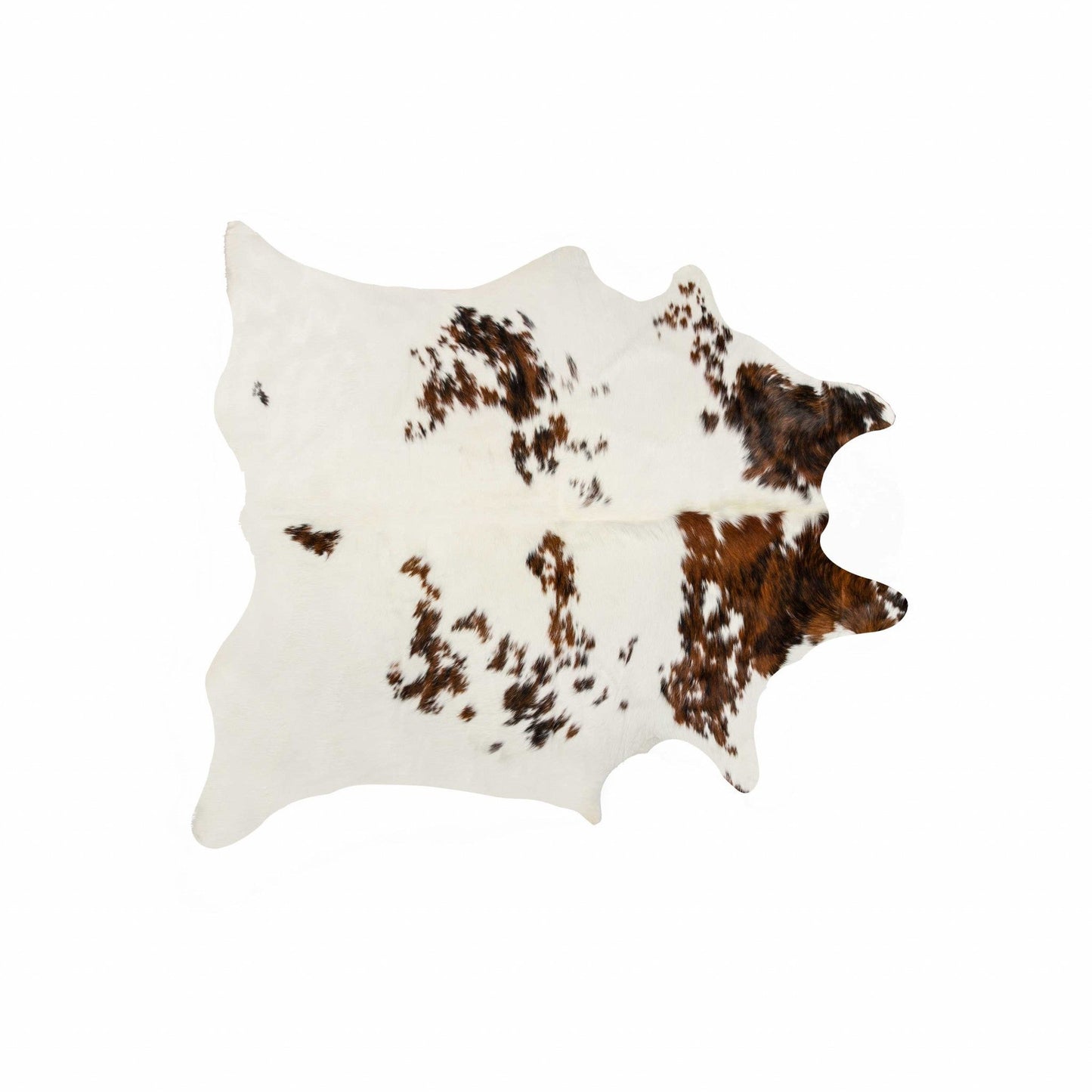 72" x 84" Salt Pepper Cowhide Rug - Chocolate White