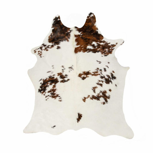 72" x 84" Salt Pepper Cowhide Rug - Chocolate White