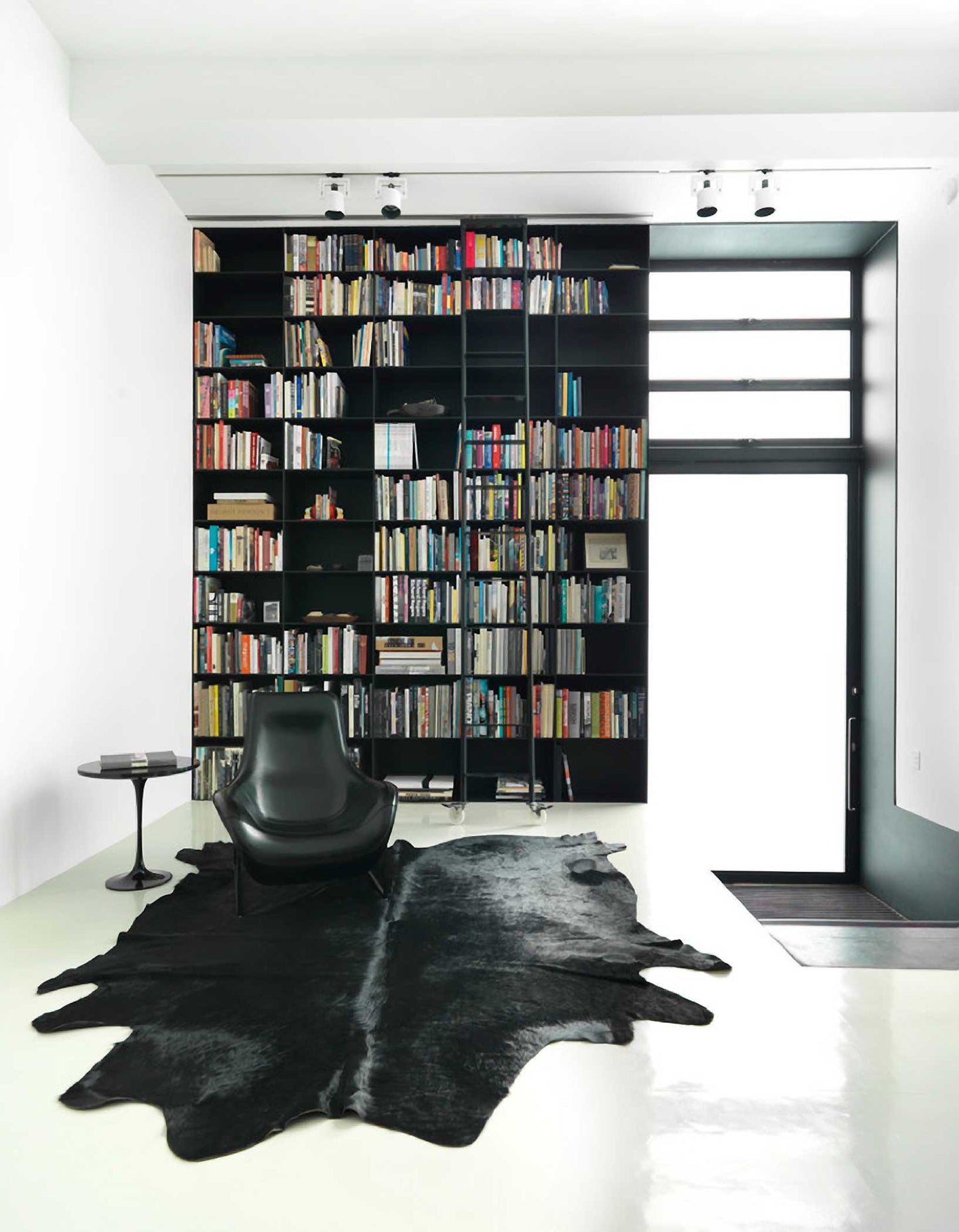 60" x 84" Black Cowhide - Area Rug