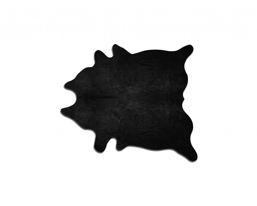 60" x 84" Black Cowhide - Area Rug