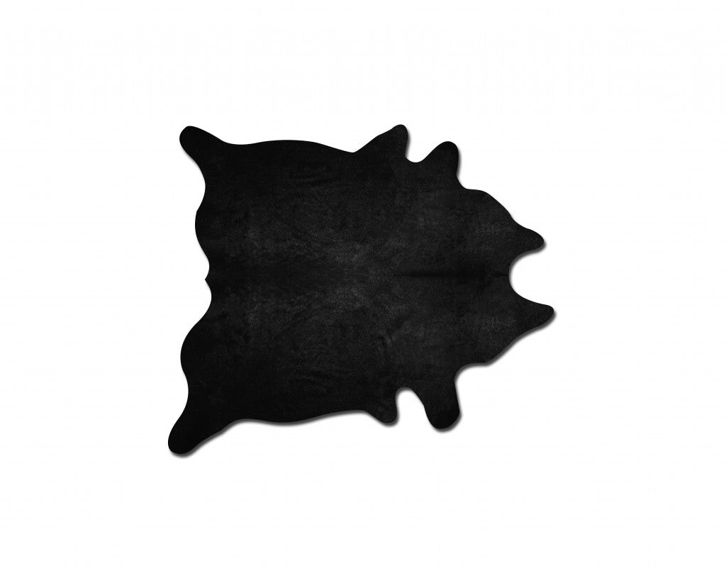 60" x 84" Black Cowhide - Area Rug