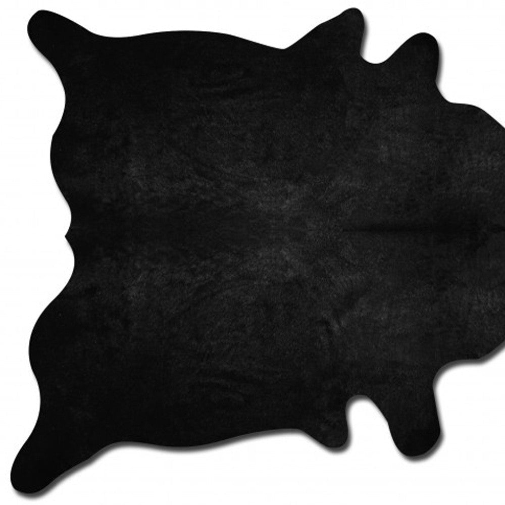 60" x 84" Black Cowhide - Area Rug