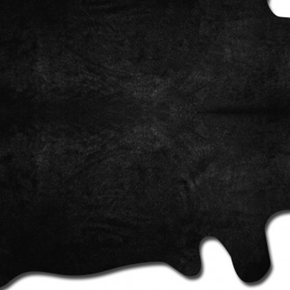 60" x 84" Black Cowhide - Area Rug