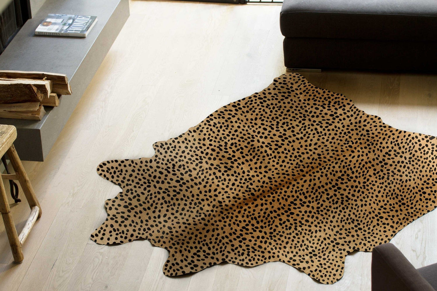 60" x 84" Cheetah Cowhide - Area Rug