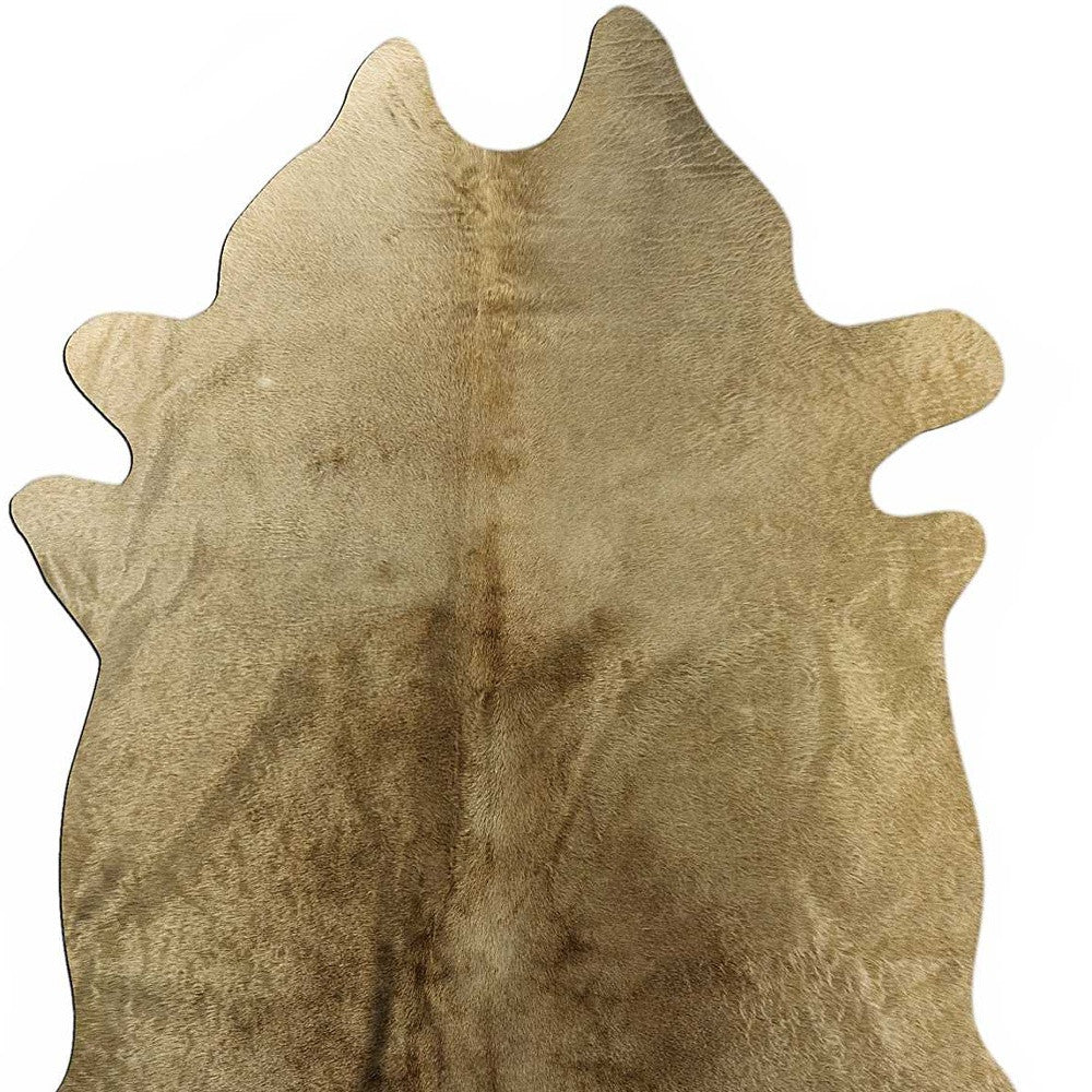 72" x 84" Taupe Cowhide Area Rug