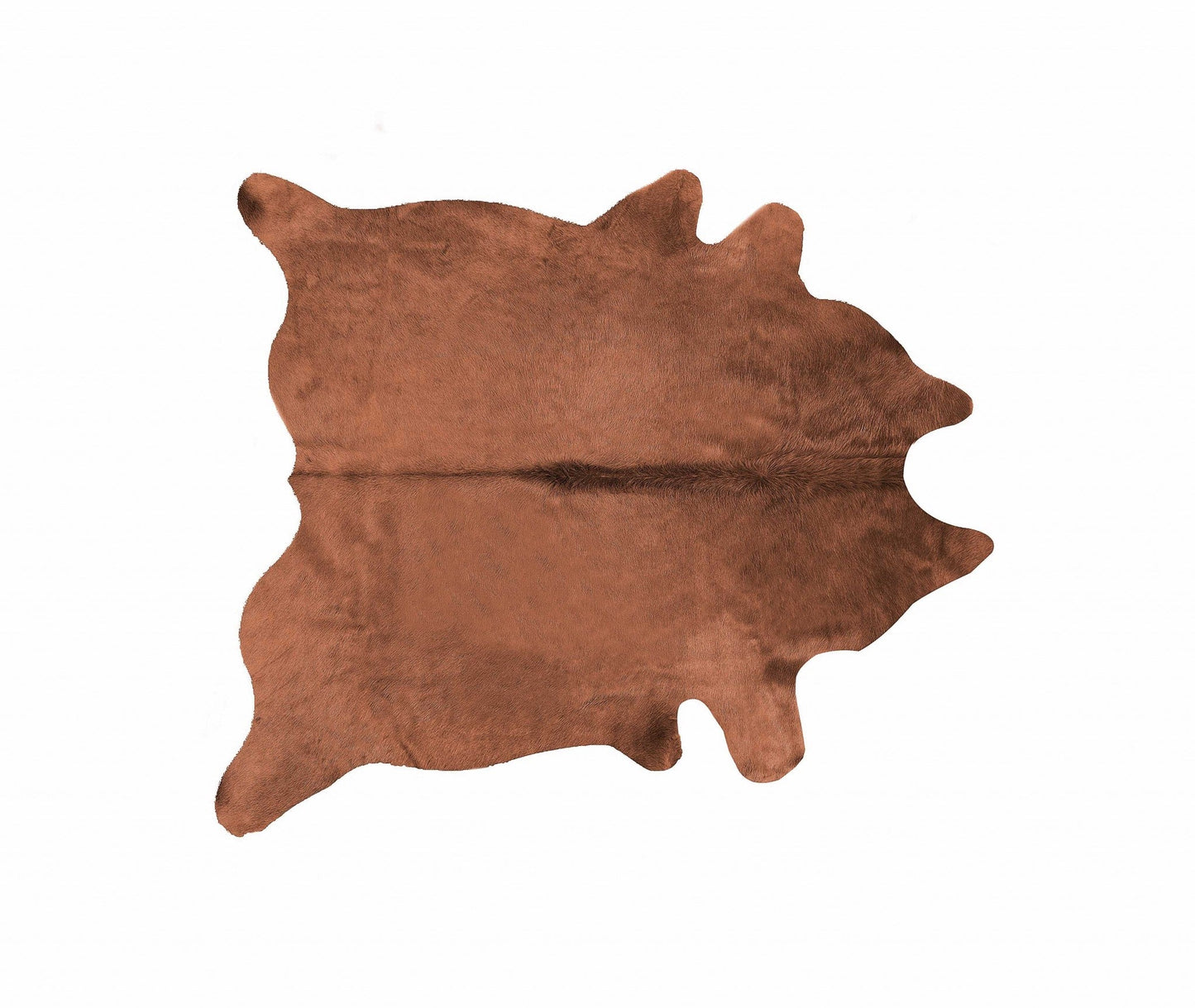 72" x 84" Brown Cowhide Rug