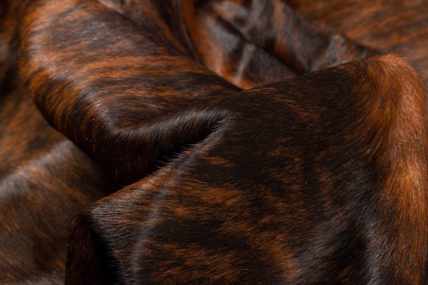 60" x 84" Dark Brindle Cowhide Rug