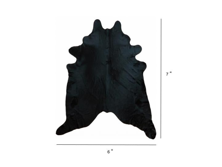 6 Ft Natural Black Brindled Cowhide Rug