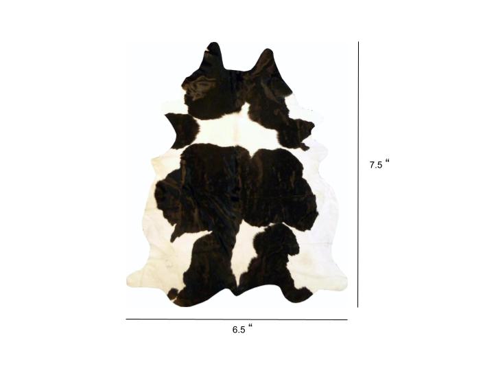 6.5 Ft Holstein Brindled Cowhide Rug