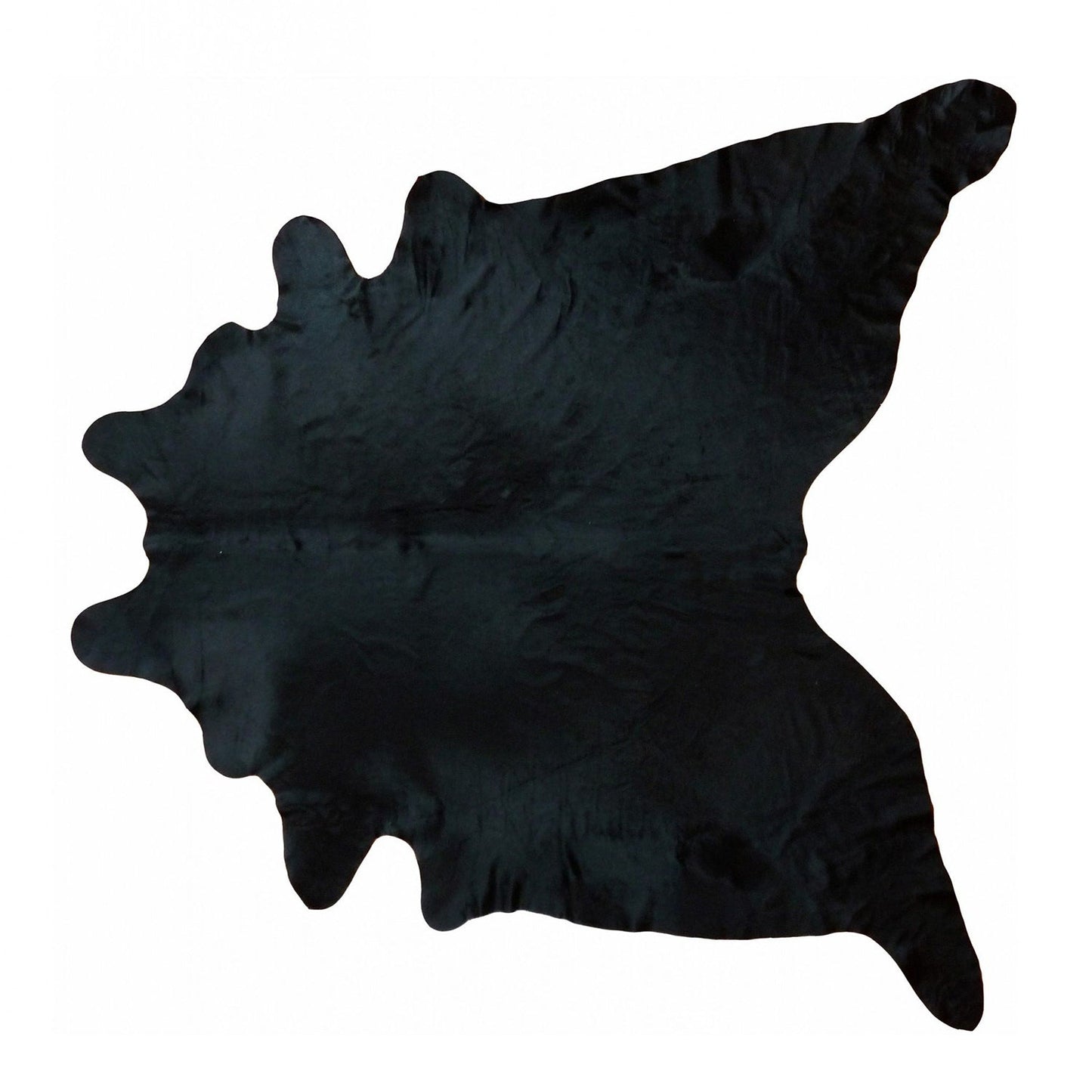 6.5 Ft Black Dyed Brindled Cowhide Rug