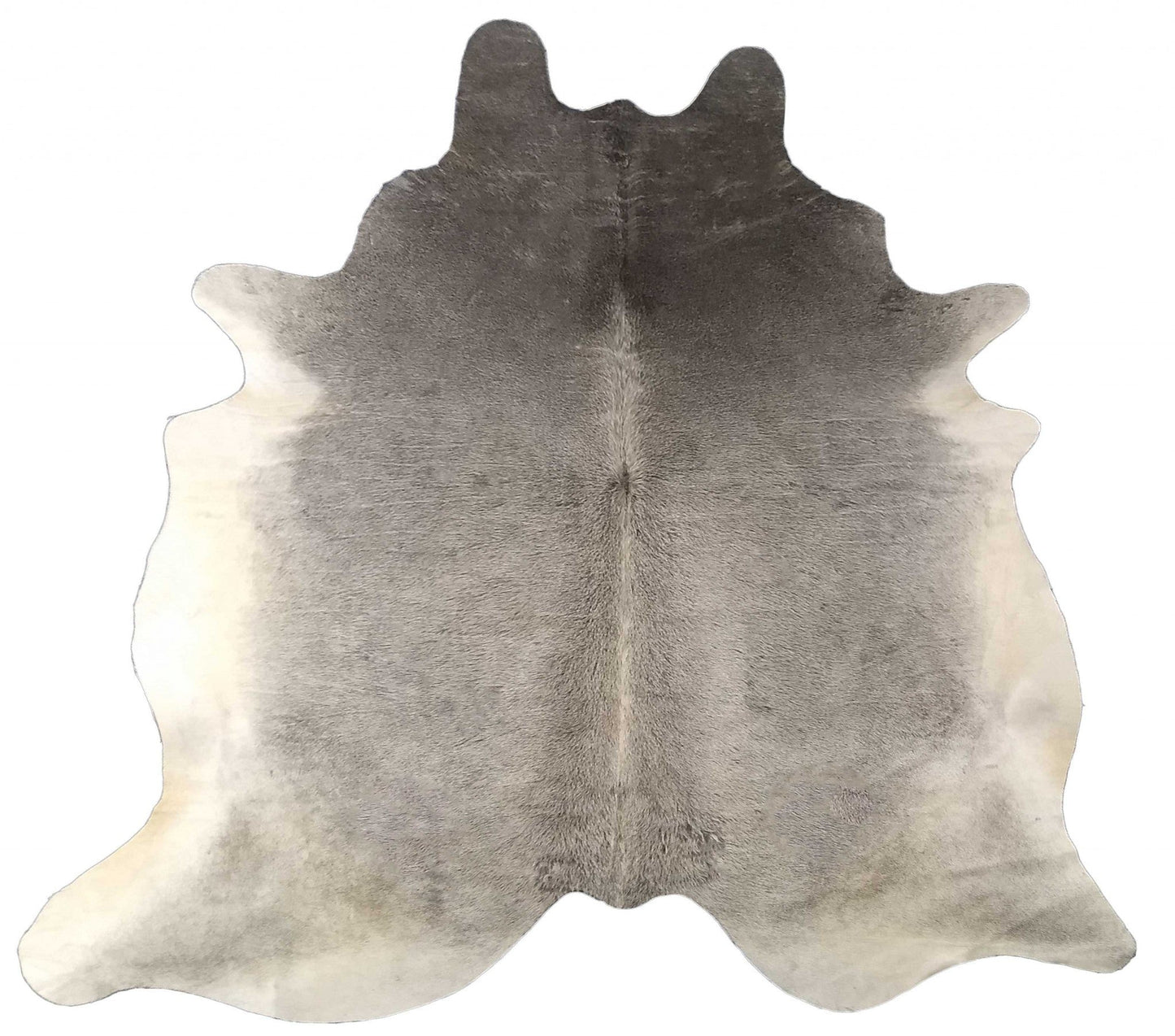 6.5' Grey Brazilian Natural Cowhide Area Rug